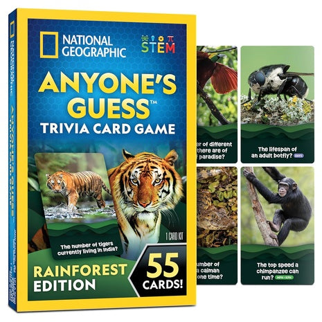 National Geographic Rainforest Animals Trivia Card Game