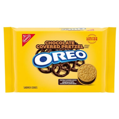 Limited Edition: OREO Chocolate Covered Pretzel Sandwich Cookies (OU-D)