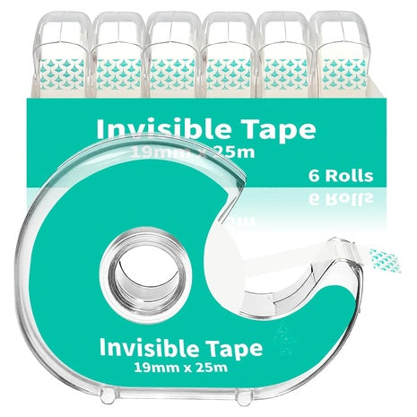 6-Pack Invisible Clear Tape