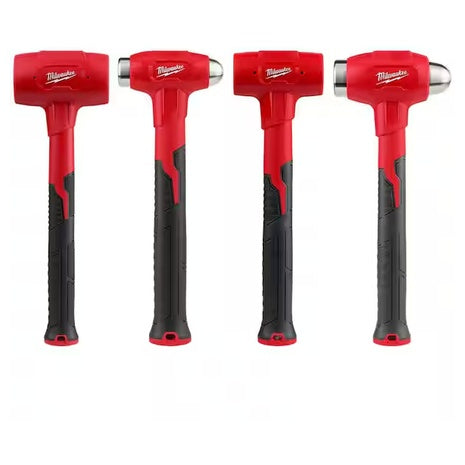 4-Piece Milwaukee Dead Blow Hammer Set (16–48 oz)