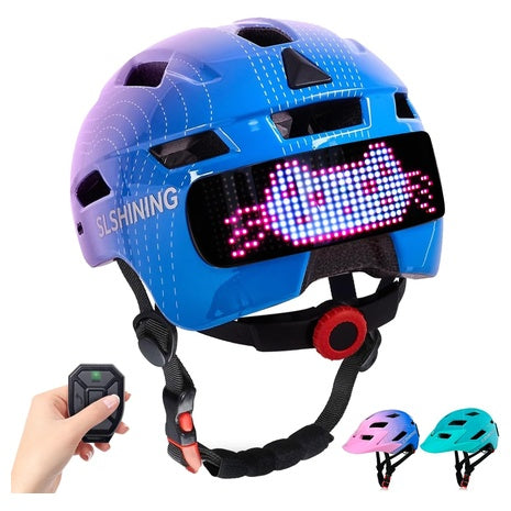 Kids Bike Helmet with LED Display