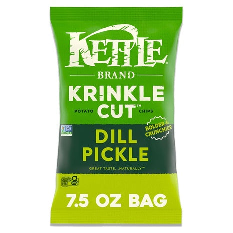 Kettle Brand Dill Pickle Krinkle Cut Chips (7.5 oz)