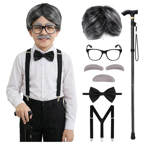 Kids Grandpa Costume Set