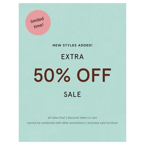 Extra 50% off on Sale Styles at Anthropologie