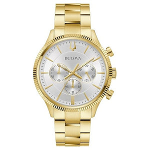 Bulova Men's Classic 6-Hand Chronograph Quartz Gold Stainless Steel Watch