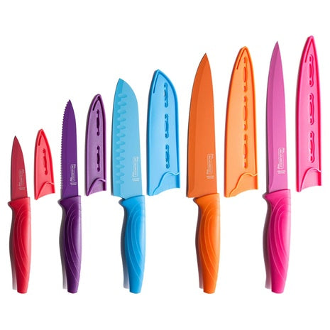 10-Piece Kitchen Knife Set with Covers