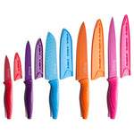 10 Piece Stainless Steel Kitchen Knife Set with Covers