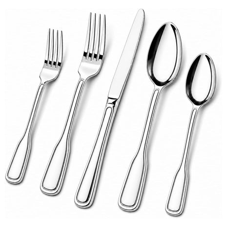40-Piece Stainless Steel Flatware Set