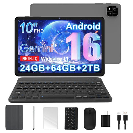 Android 16 Tablet with Keyboard Set