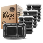 50 Meal Prep Containers (28 oz)
