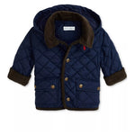 Polo Ralph Lauren Baby Boys Corduroy-Trim Barn Jacket With Removable Hood