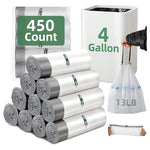 450-Count Extra Strong 4 Gallon Clear Trash Bags