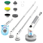 Cordless 20W High-Torque Electric Spin Scrubber W/ 6 Brush Heads