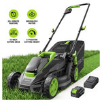 13" 21V Cordless Lawn Mower With Brushless Motor & 4.0 Ah Battery