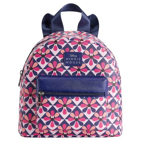 Disney's Minnie Mouse Floral Retro Print Mini Backpack