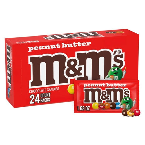 24-Pack M&M’S Peanut Butter Candy (OU-D)
