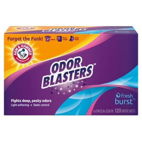 120 Arm & Hammer Odor Blaster Dryer Sheets