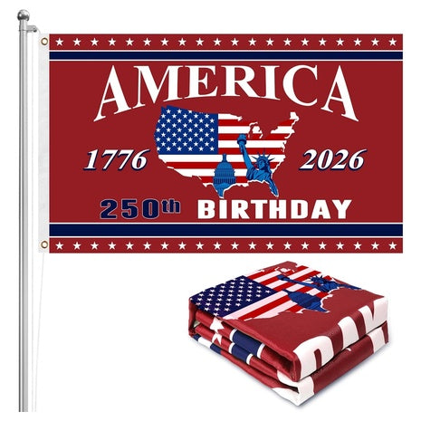 250th 3Ft X 5Ft Anniversary American Flag