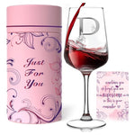Personalized Monogram Wine Glass Gift Set