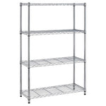 4-Shelf Heavy Duty Metal Wire Storage Rack