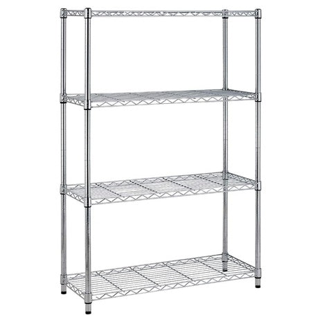 4-Shelf Heavy Duty Metal Wire Storage Rack