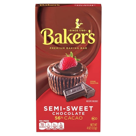 Baker’s Semi-Sweet Premium Baking Chocolate Bar (OK-D)