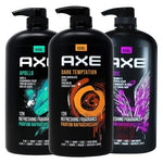 Set Of 3 Axe Men's 3-in-1 Body Wash Variety Set, 33.8 Ounce