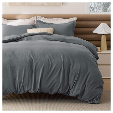 Bedsure 4-Piece Comforter Set (Dark Gray)