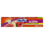 12 Hefty Slider 2.5 Gallon Jumbo Storage Bags
