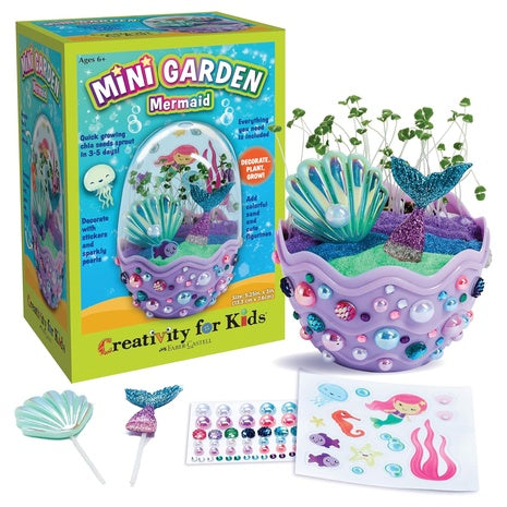 Creativity For Kids Mini Garden: Mermaid Terrarium Kit