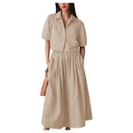 Button Down Shirt 2 Piece Set (5 Colors)