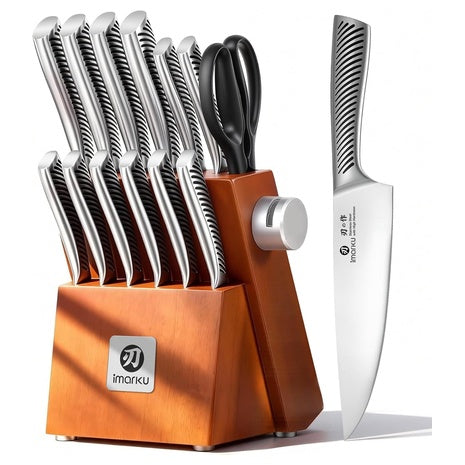 14-Piece Imarku Japanese Stainless Steel Knives Set