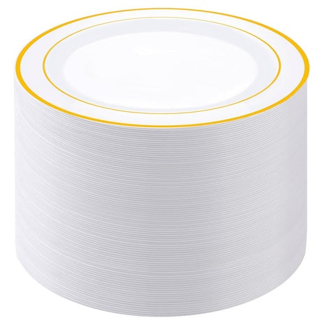 100 Disposable Paper Plates On Sale (2 Colors)