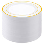 100 Disposable Paper Plates On Sale (2 Colors)