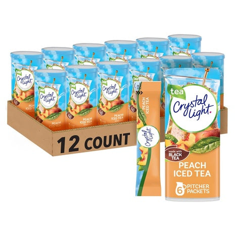 72 Crystal Light Peach Iced Tea Pitcher Packets