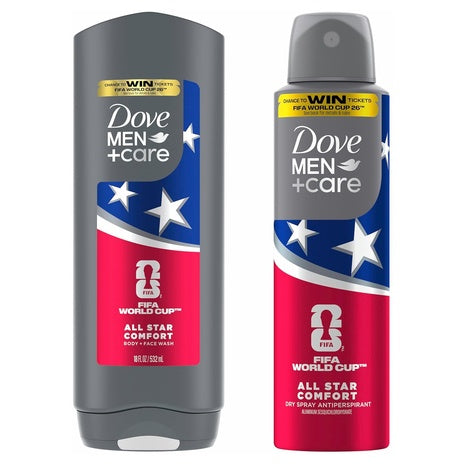 Dove Men Care FIFA Body Wash & Deodorant Set