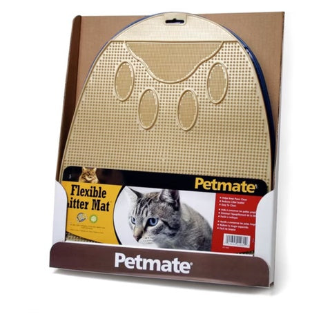 Petmate Waterproof Non Slip Waste Trapping Cat Litter Mat (17" X 14" X 0.25")