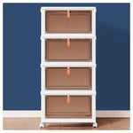 4 Tier Plastic Storage Bins and Boxes Organizers