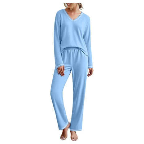 2-Piece Ekouaer Women's Fuzzy Lounge Pajamas Set