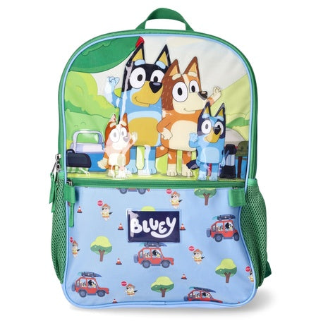 2-Piece Kids' Bluey Family Trip Backpack with Lunch Bag