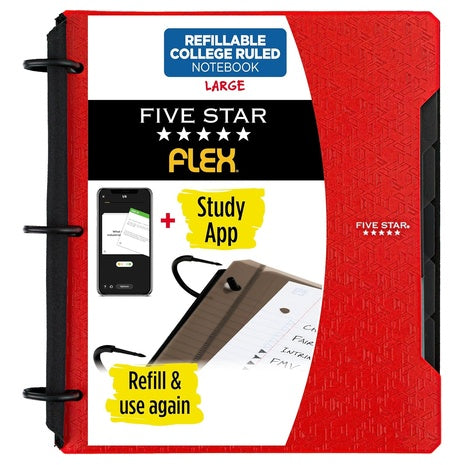 Five Star Flex Refillable Notebooks (5 Colors)