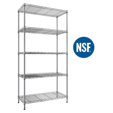 5-Tier Heavy Duty Wire Shelving Unit