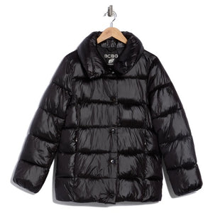 BCBGeneration Water Resistant Snap Front Puffer Jacket