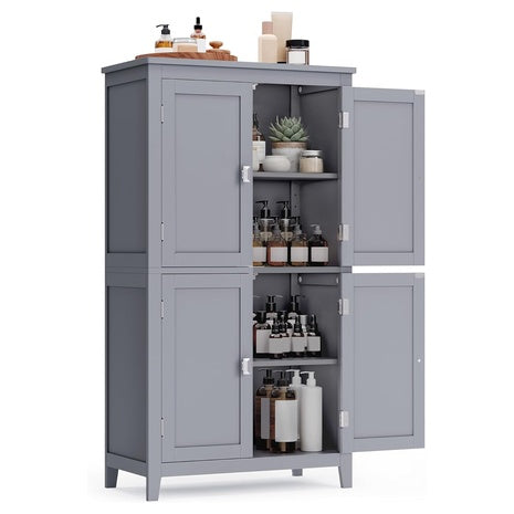 Freestanding Storage Unit with 4 Doors