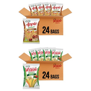 24 Snack Bags Sensible Portions Veggie Straws