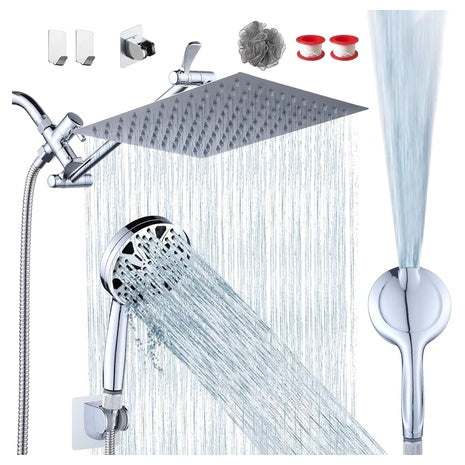 High Pressure Rainfall Shower Head & Handle Set