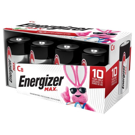8-Pack Energizer MAX C Batteries