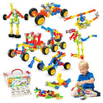 125-Piece Stem Building Blocks Toy with Storage Box