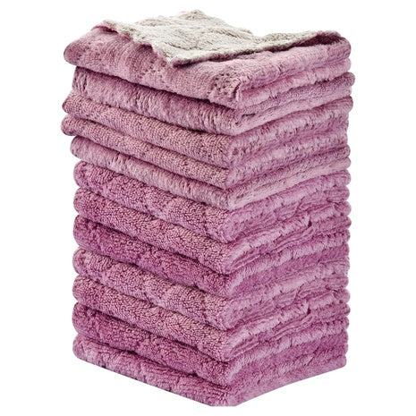 12-Piece 10" X 6" Super Absorbent Microfiber Cleaning Cloths