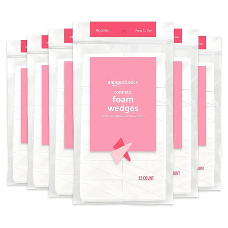 192-Count Amazon Basics Cosmetic Rectangular Foam Wedges
